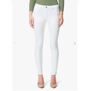Joe’s White Icon Jeans with Cuffed hem